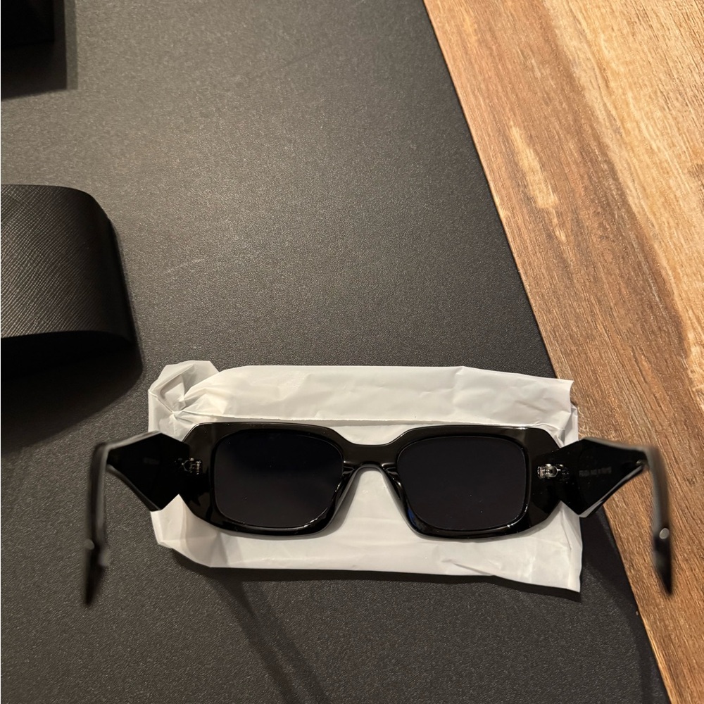 Prada Rectangular Black Sunglasses NWT - image 4